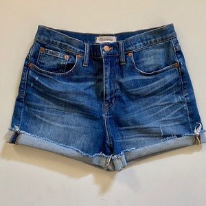 Madewell women’s High-Rise Denim Shorts
